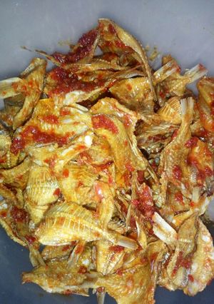 Foto resep Balado ikan asin tipis garing