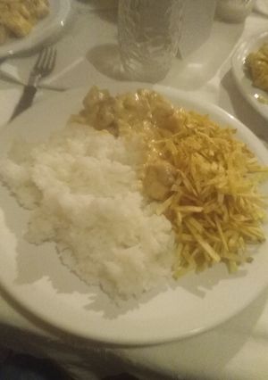 Una foto de Strogonoff de pollo