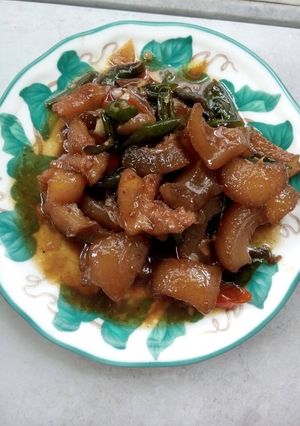 Foto resep Kikil tumis Lombok ijo