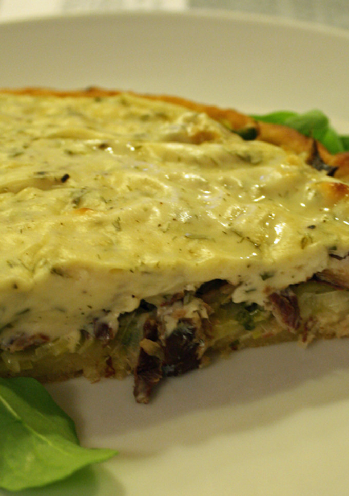 Una foto de Quiche de sardinas ahumadas