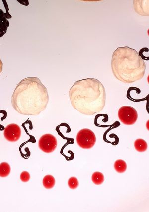 Una foto de Coulis de grosella