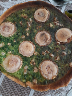 Una foto de Quiche de espinacas y queso de rulo de cabra