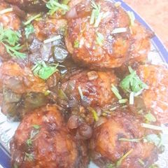 A picture of Gobhi Manchurian.