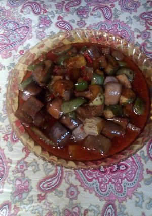 Foto resep Terong ijo ungu pedas manis