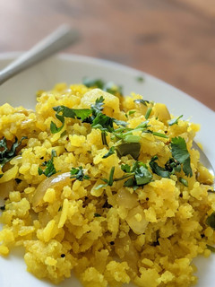 A picture of Kanda batata poha / Poha.