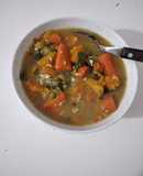 Sopa de verduras y carne (baja en calorías)