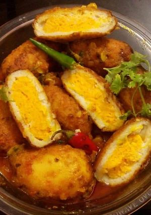 A picture of Paneer egg.