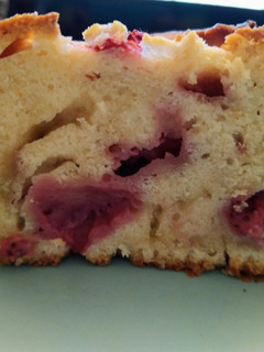Una foto de Bizcocho con fresas