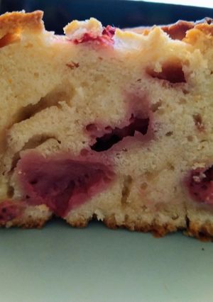 Una foto de Bizcocho con fresas