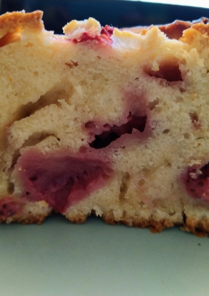 Una foto de Bizcocho con fresas