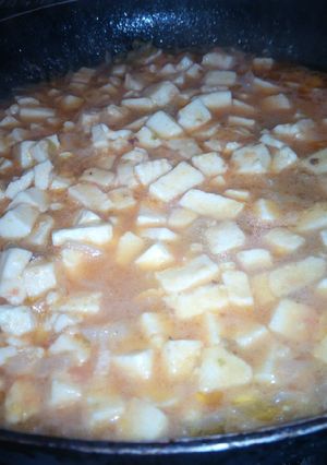 Una foto de Queso guisado