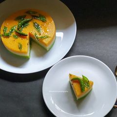 A picture of Tricolour Dhokla.