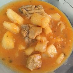 A picture of Katogo cassava n chicken #authors marathon.