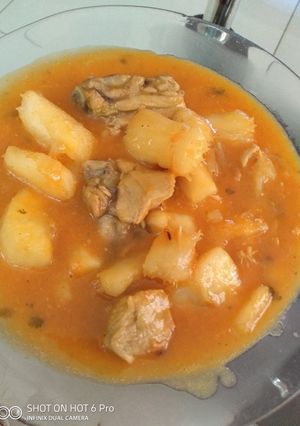 A picture of Katogo cassava n chicken #authors marathon.