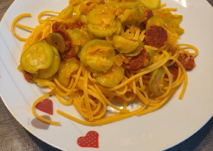 Linguine Courgettes & Chorizo