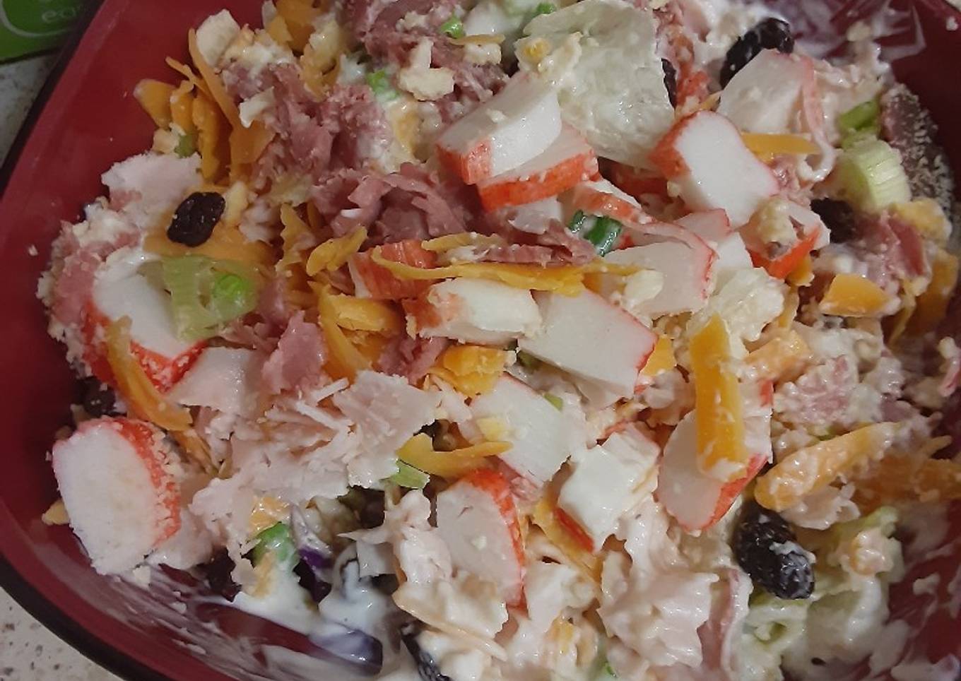 mock crab salad