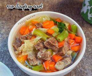 Resep Mudah Sup Daging Sapi Gurih Mantul
