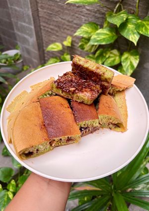 Foto resep Martabak Manis Pandan Cokelat Keju (Teflon)🍫🧀