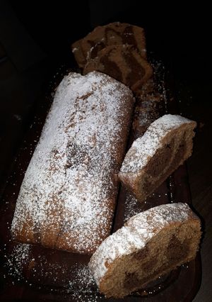 Una foto de Budín marmolado