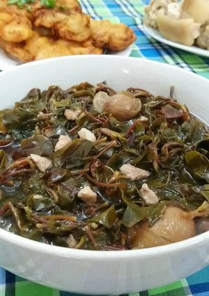 Hình của món Canh hữu nghị Việt Nhật - Cải xoong Nhật nấu sấu Việt Nam 😁.