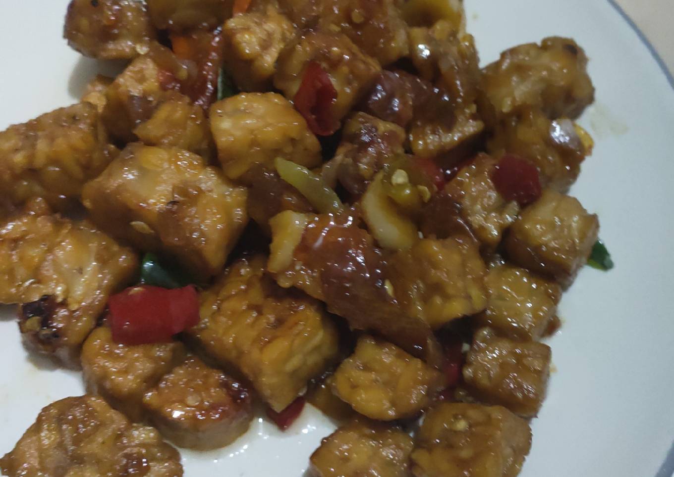 Tempe kecap pedas