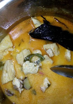 Foto resep Sayur tahu ayam santan
