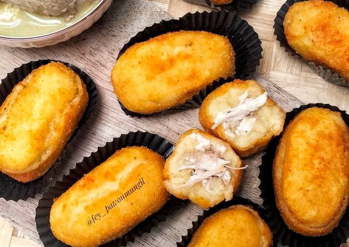 Resep Kroket Kentang Isi Opor Ayam Oleh Fey Pawonmungil Cookpad