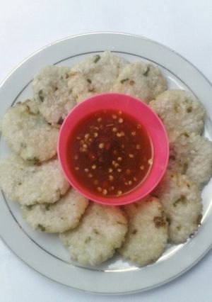 Foto resep Cireng nasi + sambal rujak