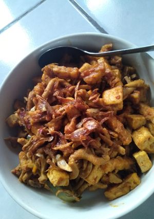 Foto resep Sambal goreng usus,tempe,tahu praktis