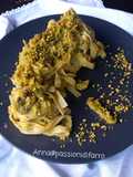 Tagliatelle di farro alla crema d'asparagi e pistacchio