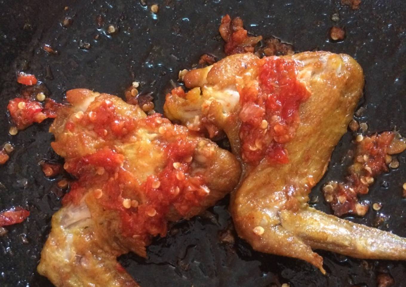 Ayam geprek pedas