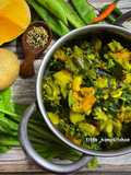 Spinach Mishmash(Palak Shaak Ghonto)