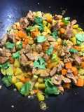 Sauté de porc asiatique au ketchup