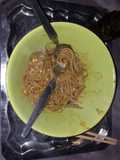 Fusión asiatica sopa de fideos de arroz