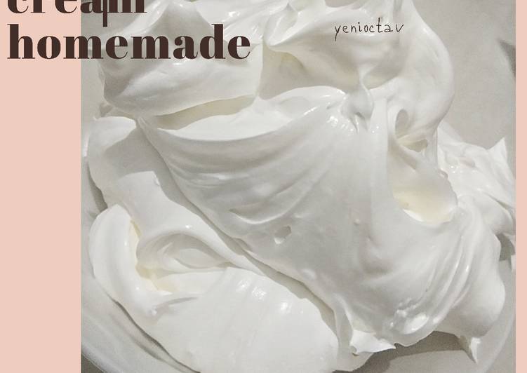 Cara Gampang Menyiapkan Wipped Cream Homemade dan Hemat Anti Gagal