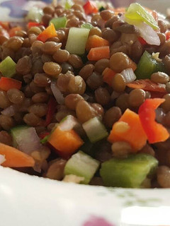 Una foto de Ensalada de lentejas