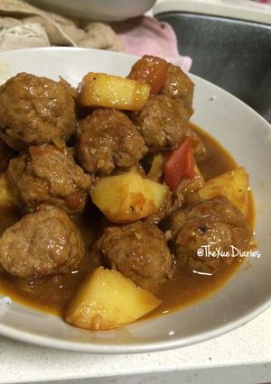 Foto resep Bola-Bola Daging Saus Kecap