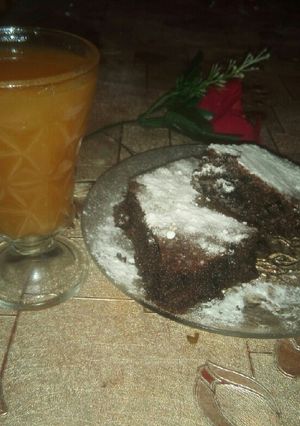 صورة لوصفة بسبوسة بالشوكولاتة