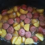 Kielbasa & Potatoes in Crockpot