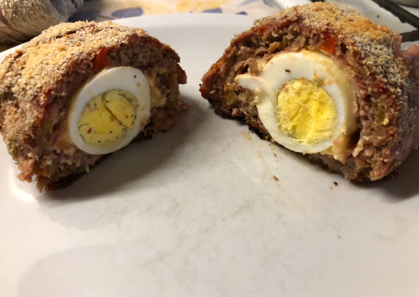 Arrollado de carne picada