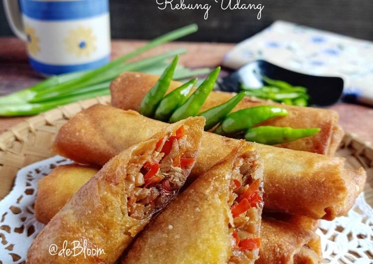 Cara Memasak 741. Lumpia Rebung Udang Kres yang Renyah