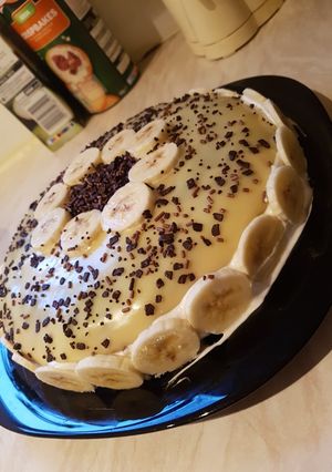 Banános csokitorta recept fotója