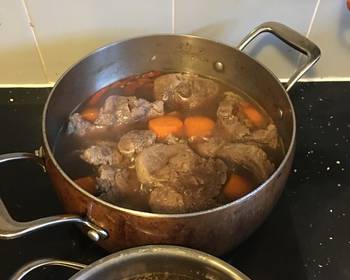 Fresh, Prepare Recipe Braised beef with carrots and moli 2h keto Yummy