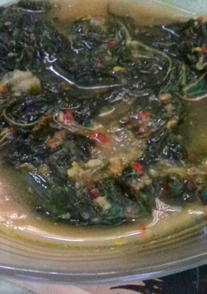 Foto resep Daun singkong kuah balado#5resepterbaruku