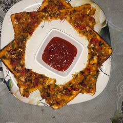 A picture of Bread pizza.
