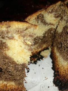 A picture of Plum Jaggery marble cake.