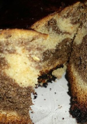 A picture of Plum Jaggery marble cake.