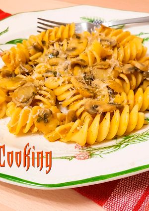 Una foto de Fusilloni ai Funghi all'Aglio