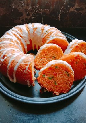 এগলেস অরেঞ্জ ব্যান্ডট কেক(eggless orange bundt cake recipe in Bengali) রেসিপির প্রধান ছবি