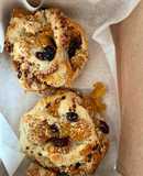 Bun สับปะรดเชื่อมลูกเกดและมะพร้าวฝอย (Pineapple Raisin Coconut flake Bun)🌴🥥🍇🍍🥯